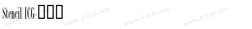 Stencil ICG字体转换